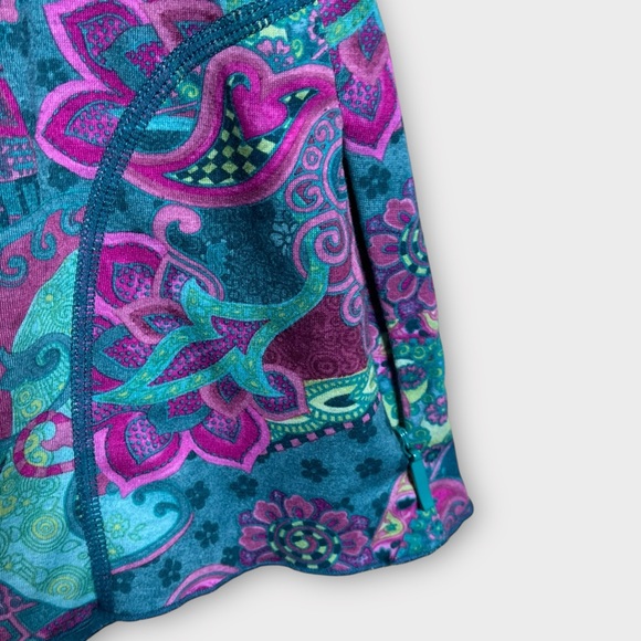 TITLE NINE Tech Athena Athletic Dress Floral Paisley Size Small Teal/Purple - Picture 4 of 6